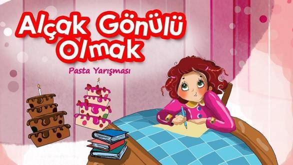 Ayşe Rengârenk Bir Gökkuşağı Pastası Yapıyor.