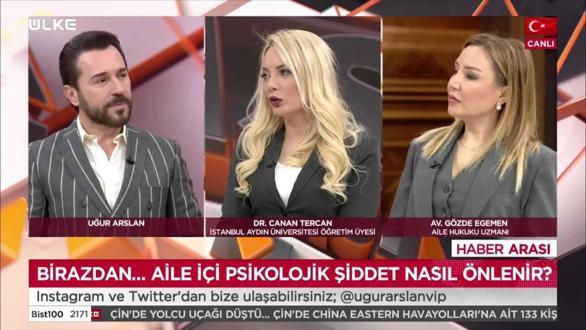 Uğur Arslan'la Haber Arası - Dr. Canan Tercan | Av. Gözde Egemen | 21 Mart 2022