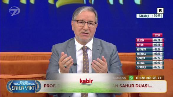 Prof. Dr. Mustafa Karataş ile Sahur Vakti - 25 Mart 2025