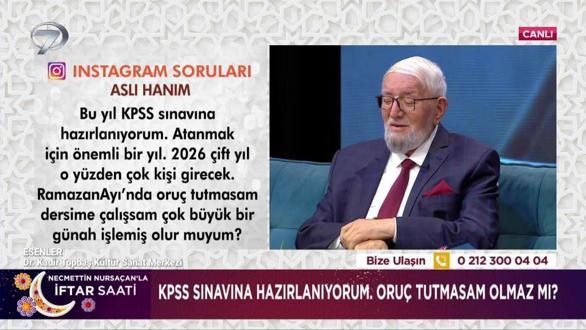 Necmettin Nursa&ccedil;an'la İftar Saati - 20 Şubat 2026
