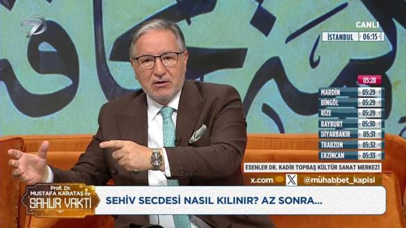 Prof. Dr. Mustafa Karataş ile Sahur Vakti - 24 Şubat 2026