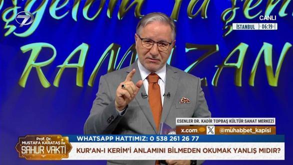 Prof. Dr. Mustafa Karataş ile Sahur Vakti - 21 Şubat 2026