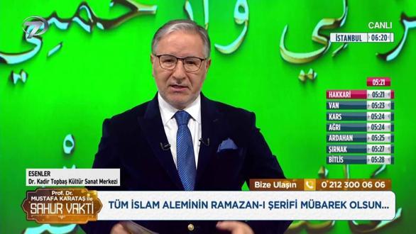Prof. Dr. Mustafa Karataş ile Sahur Vakti - 20 Şubat 2026