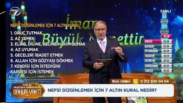 Prof. Dr. Mustafa Karataş ile Sahur Vakti - 25 Şubat 2026