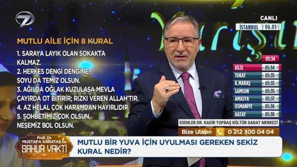 Prof. Dr. Mustafa Karataş ile Sahur Vakti - 3 Mart 2026