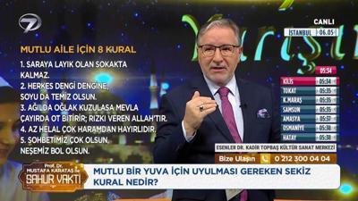 Prof. Dr. Mustafa Karataş ile Sahur Vakti - 3 Mart 2026