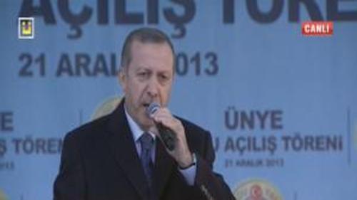 BAŞBAKAN ERDOĞAN ORDU'DA KONUŞTU