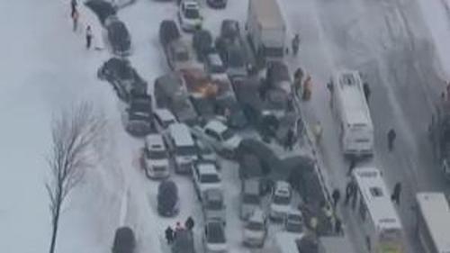 96 ARAÇ BİRBİRİNE GİRDİ