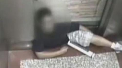 ASANSÖRDEKİ KORKUNÇ ÖLÜM KAMERADA