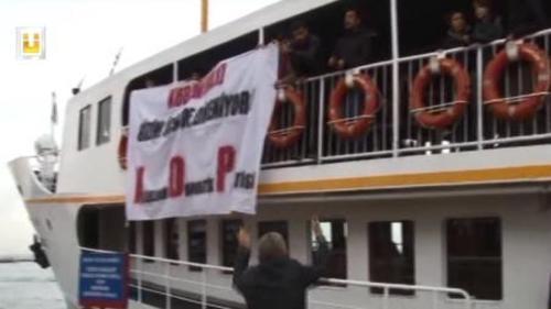 HDP'LİLER VAPURU İŞGAL ETTİ