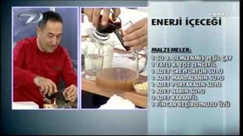 DR. FERİDUN KUNAK'TAN DOĞAL ENERJİ İÇECEĞİ TARİFİ