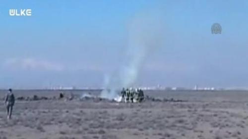 KONYA'DA ASKERİ UÇAK DÜŞTÜ
