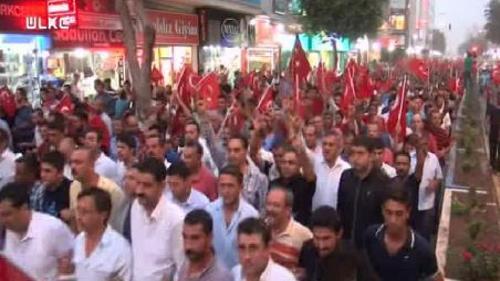TERÖR SALDIRILARI PROTESTO EDİLDİ