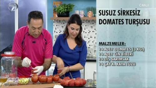 SUSUZ VE SİRKESİZ DOMATES TURŞUSU YAPIMI