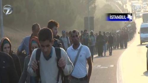 SURİYE'Lİ MÜLTECİLERİN EDİRNE YOLCULUĞU ESENYURT'TA SON BULDU