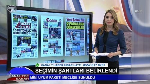 Kanal 7'de Sabah - 22 Nisan 2018