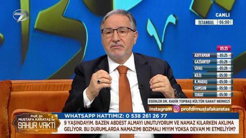 Prof. Dr. Mustafa Karataş ile Sahur Vakti - 6 Mart 2026