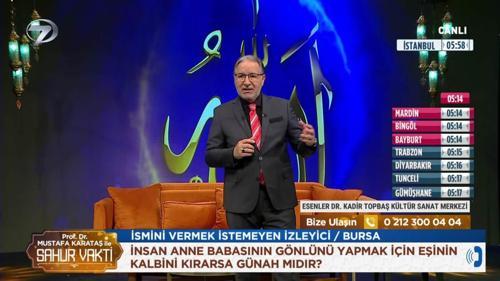 Prof. Dr. Mustafa Karataş ile Sahur Vakti - 7 Mart 2026