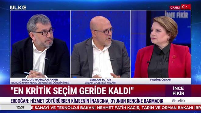 İnce Fikir – Fadime Özkan | Bercan Tutar | Ramazan Akkır | 4 Haziran 2023