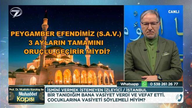 Prof. Dr. Mustafa Karataş ile Muhabbet Kapısı - 21 Aralık 2025