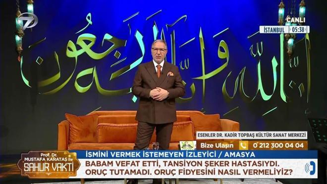 Prof. Dr. Mustafa Karataş ile Sahur Vakti - 19 Mart 2026