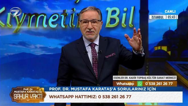 Prof. Dr. Mustafa Karataş ile Sahur Vakti - 16 Mart 2026